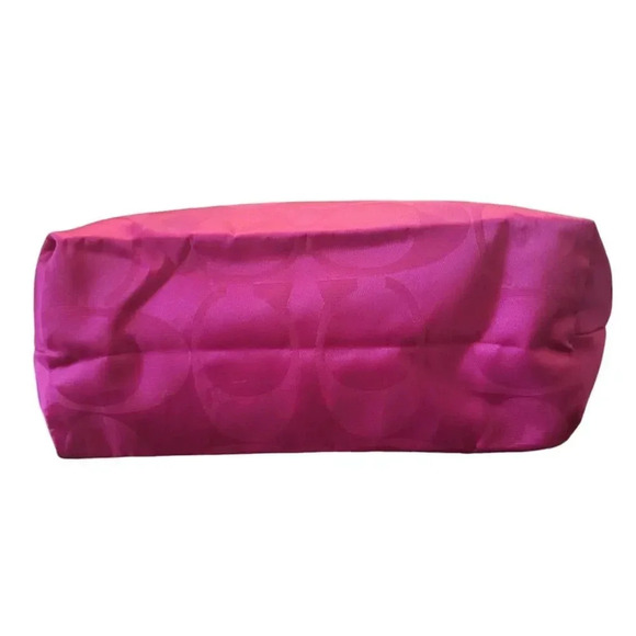 New Coach 2-Piece Signature Getaway Weekender Nylon Packable Pink Berry - Picture 4 of 13